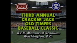 19840702  Cracker Jack Old Timers Baseball Classic with George Grande amp Jack Brickhouse ESPN [upl. by Balling]