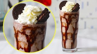 Oreo Smoothie  Milkshake With Ice Cream  Easy To Make Homemade Summer Cooler [upl. by Assirrec536]