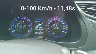 Hyundai I40 17 CRDi AT 136Km acceleration 0100 Kmh before and after chip remap stage1 [upl. by Aivilo]