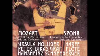 Ursula Holliger amp PeterLukas Graf  A Mozart Double Concerto for Flute Harp and Orchestra K299 [upl. by Aitnis]