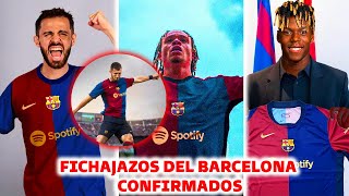 🚨LOCURA NUEVO BARCELONA 20242025  FICHAJES YA CONFIRMADOS PARA LA PROXIMA TEMPORADA [upl. by Khalsa382]