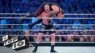 Brock Lesnars most shocking F5s WWE Top 10 [upl. by Staci]