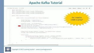 Kafka Tutorial CreatingConsumer [upl. by Aitekram]