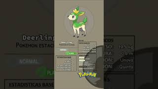 Deerling el pokemon estacional pokedex pokemongame unova pokemongo anime shorts teselia [upl. by Armanda]