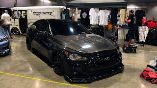 I Took My Q50 To A Car Show  Slammedenuff Portland 2024 [upl. by Rednael]