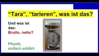 Tara tarieren Brutto Netto was ist das alles Hier die kurze Erklärung [upl. by Garret]