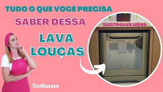 LAVA LOUÇAS ELECTROLUX 8 SERVIÇOS MOD LE08S RESENHA COMPLETA Tudo o que você precisa saber [upl. by Enerod]