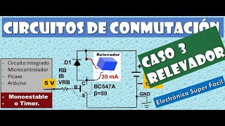 Transistores en circuitos de conmutación V5 Caso 3 Relevador [upl. by Primrosa]