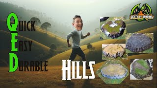 How to make Quick Easy and Durable Wargaming Hills [upl. by Yajet80]