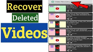 How To Recover Deleted Videos On Android Phone [upl. by Karrah]