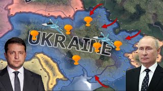 RussiaUkraine WarHoi4 Timelapse [upl. by Nwahser]