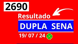 Dupla Sena de 2690  Resultado da dopla sena concurso 2690 [upl. by Duester561]