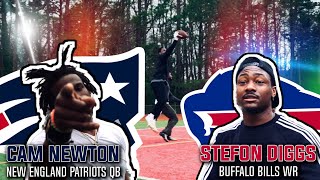 NFL STARS STEFON DIGGS TREVON DIGGS amp CAM NEWTON GO AT IT IN 1ON1s 🏈🔥‼️ [upl. by Eltsirhc]