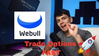 Webull How to Trade options FAST Scalping options on Webull [upl. by Siloa]