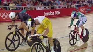 Mens Omnium  30km Points Race  London 2012 Olympics [upl. by Inalak]