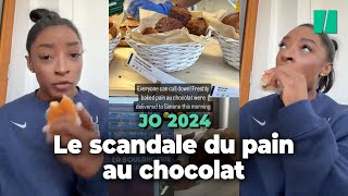 C’est bon Simone Biles a enfin pu goûter des vrais pains au chocolat français [upl. by Fugate6]