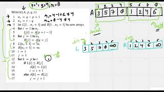 Merge Procedure in Merge Sort Explained  Introduction to Algorithms Cormen [upl. by Ayoral]