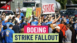 Boeing strike fallout continues with staff furloughs [upl. by Enogitna]