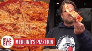 Barstool Pizza Review  Merlinos Pizzeria Cranston RI [upl. by Alael]