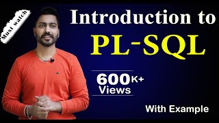 Lec72 Introduction to PLSQL in DBMS [upl. by Sirehc]