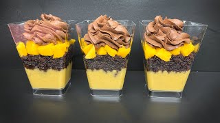 The famous mango dessert cups mango mousse [upl. by Kinimod54]