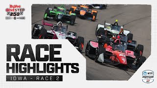 Race Highlights  2024 HyVee One Step 250 at Iowa Speedway  INDYCAR SERIES [upl. by Adnawt]