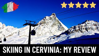 SKIING in CERVINIA ITALY My REVIEW ⛷🇮🇹 [upl. by Duer258]