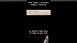 Nick Jonas  Priyanka Chopra  Divorce nickjonas priyankachopra blinditem [upl. by Dosia379]