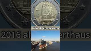 2 Euro Gedenkmünze Elbphilharmonie 2023 coin coincollecting wissen currency münzen euro [upl. by Elocyn635]