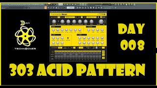 Acid melodic 303 sequence Day 8 FlStudio TransistorBass TB303 roland303 acid303 DanTechnocker [upl. by Niveg87]