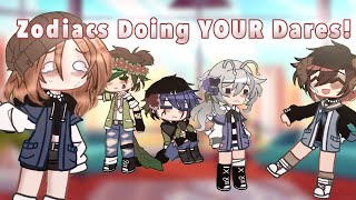 🌼Zodiacs Doing YOUR Dares🌼 Gacha Club  Zodiac Signs [upl. by Hashim]