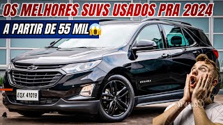 🔥 MELHORES SUVS USADOS PARA COMPRAR AGORA EM 2024 E SER FELIZ bons baratos e bem equipados [upl. by Ayekat]