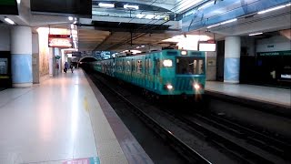 Subte Línea D  Fiat Materfer quotQquot por J Hernández 18032016 [upl. by Hajidak371]