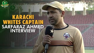 Karachi Whites captain Sarfaraz Ahmed Interview  Lahore Region W v Karachi Region W  QeAT 202324 [upl. by Hsepid]