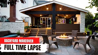 My FAVORITE BACKYARD MAKEOVER Full Build Time Lapse [upl. by Undine54]