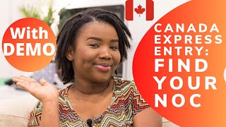 Express Entry Eligibility Work Experience and NOC Selection with DEMO Canadian Permanent Residency [upl. by Aliehc]