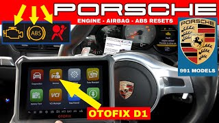 Porsche 991 Engine Airbag amp ABS DiagnoseReset with OTOFIX D1 [upl. by Yarled]