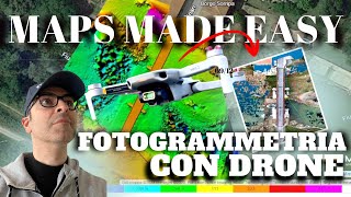 MAPS MADE EASY  Realizzare un MODELLO 3D con DRONE esportare su CluodComapre DJI mini [upl. by Verlie113]