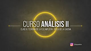 CURSO ANALISIS 2 CLASE 8L [upl. by Sherrie]