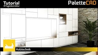 Palette CAD 9 Tutorial  Korpuskonfigurator   Fugenkorrektur [upl. by Hildebrandt359]