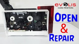 How to open EVOLIS Primacy PVC card printing machine [upl. by Lissie]