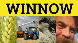 🔵 Winnow Meaning  Winnow Out Defined  Winnow Down Examples  Winnowing Definition Winnow Winnowing [upl. by Coke]