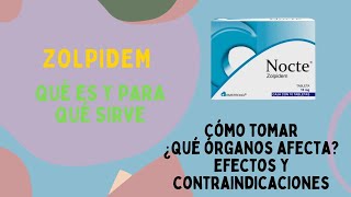 Zolpidem Para qué sirve Cómo tomar Qué órganos afecta ¿Zolpidem o Lorazepam Efectos y más [upl. by Htebaile]