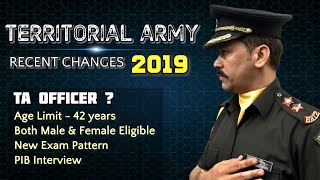 Territorial Army Officer Entry How to apply for TA Eligibility Age Notification how to apply [upl. by Damalus]