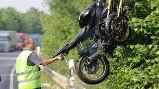 Homberger Motorradfahrer starb bei Unfall auf Bundesstraße [upl. by Eblehs67]