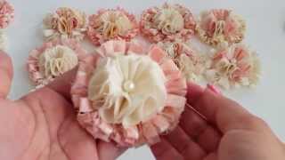 LUSCIOUS Shabby Chic Flowers Very Soft Fluffy and Dimensional [upl. by Gnuj]