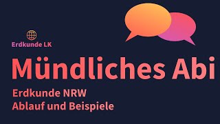 Mündliche Abiturprüfung Erdkunde NRW [upl. by Chita554]