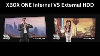 XBOX ONE Internal HDD VS Seagate 4TB External HDD [upl. by Araeic829]