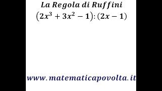 Flipped Classroom Matematica  La regola di Ruffini [upl. by Ylenats]