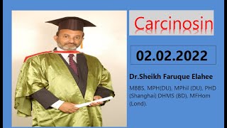 Carcinosin আলোচনায় DrSheikh Faruque Elahee MBBS MPhil DU PhD DHMS [upl. by Gregorius273]